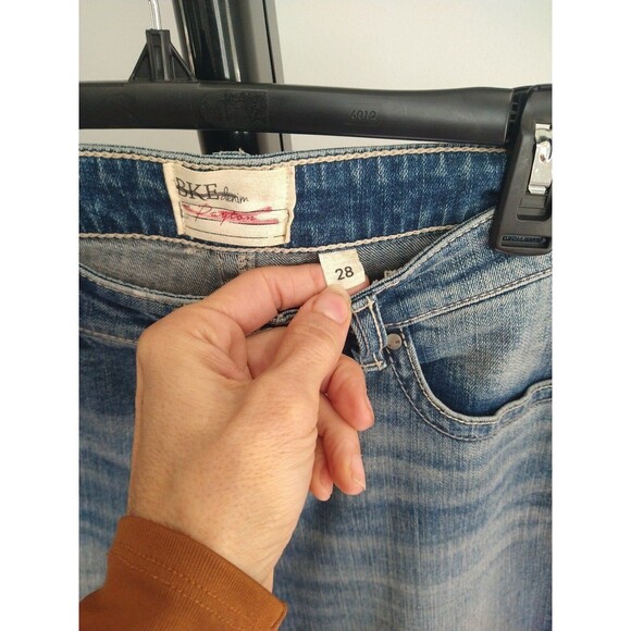 BKE  Distressed Payton cropped 28 jeans Y2K Boho - Picture 7 of 8